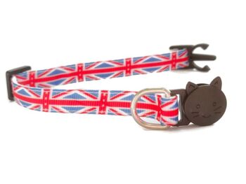 Imprimé drapeau Union Jack - Collier de chaton 2