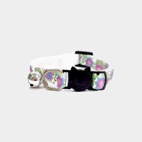 Flower Swirl Print Cat Collar