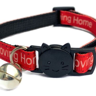 I Have A loving Home' Kitten Collar - Red