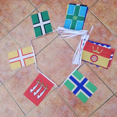 12m 39 flag English County collection bunting