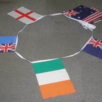 13m 14 flag Rugby League World Cup 2013 bunting