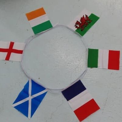 16m 24 flag 12x18 6 Nations Rugby Bunting