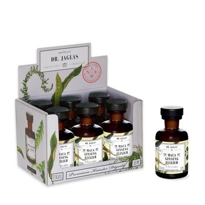 Maca Ginseng Elixir, Amer, Coffret 6x50ml Minis, Digestif