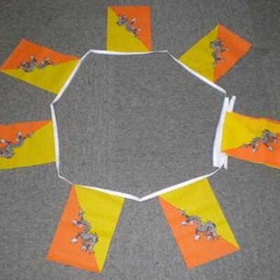 6m 20 flag Bhutan bunting