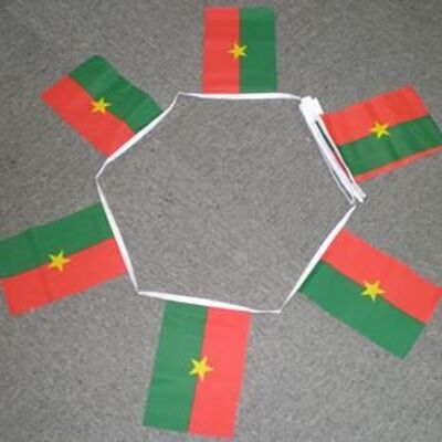 6m 20 flag Burkina Faso bunting