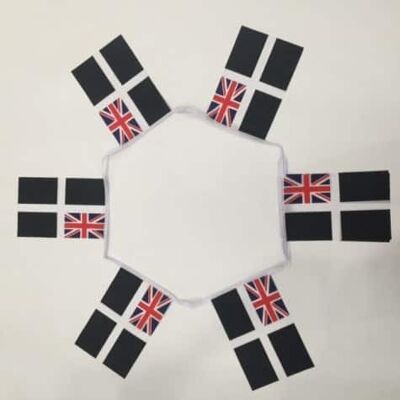 6m 20 flag Cornwall Ensign bunting