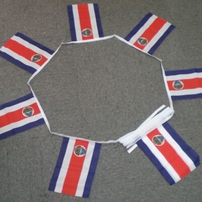 6m 20 flag Costa Rica bunting