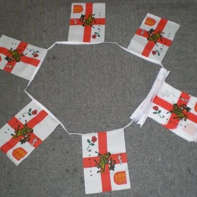 6m 20 flag English Rose Lion bunting