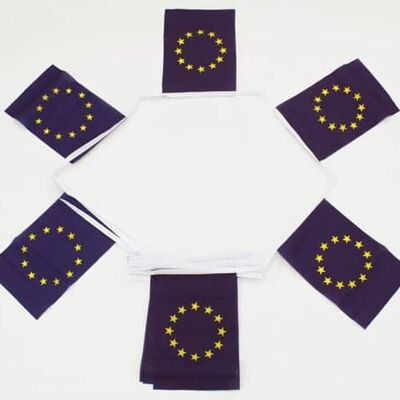 6m 20 flag Euro Blue Stars bunting (European Union)