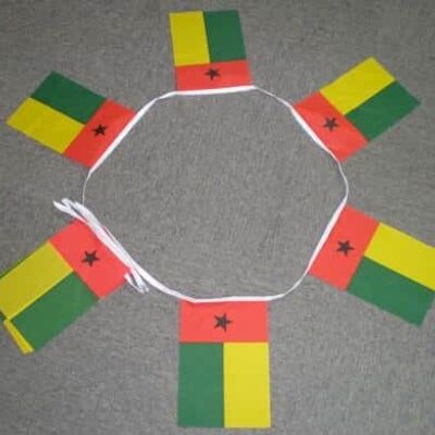 6m 20 flag Guinea Bissau bunting