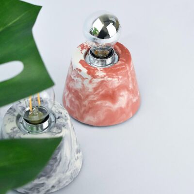 Køffret / DIY concrete kit 2 GRETA lamps - 4 pigments