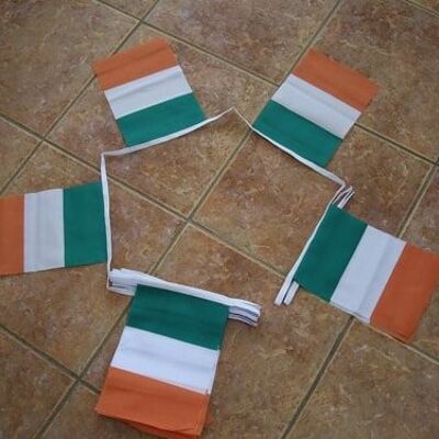 6m 20 flag Ireland Tri-colour Bunting