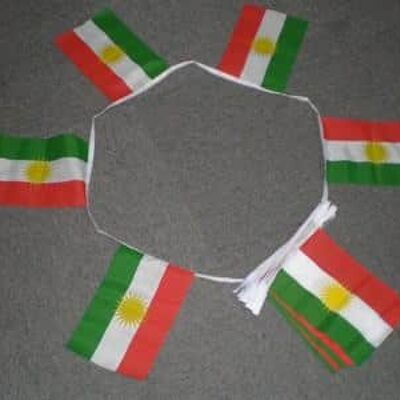 6m 20 flag Kurdistan bunting