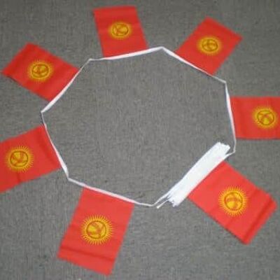 6m 20 flag Kyrgyzstan bunting
