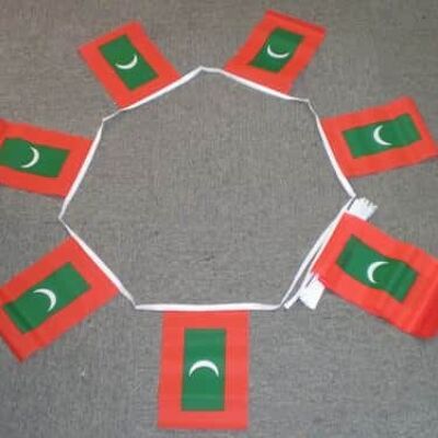 6m 20 flag Maldives bunting