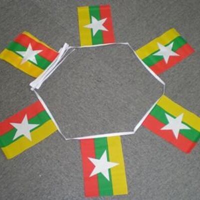 6m 20 flag Myanmar (new) bunting