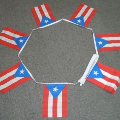 6m 20 flag Puerto Rico bunting