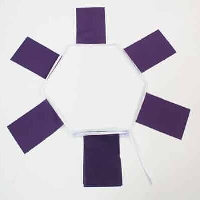 6m 20 flag Purple bunting