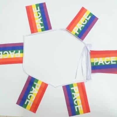 6m 20 flag Rainbow PACE (peace) (gay pride) bunting
