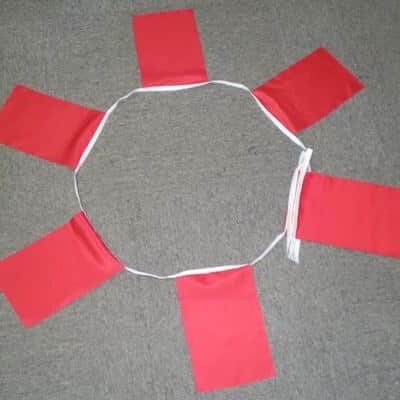 6m 20 flag Red bunting