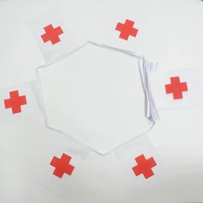 6m 20 flag Red Cross bunting