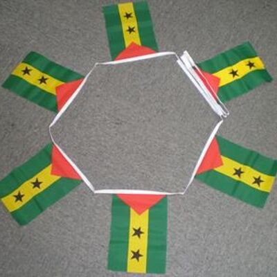 6m 20 flag Sao Tome &amp; Principe bunting
