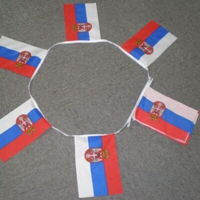 6m 20 flag Serbia bunting