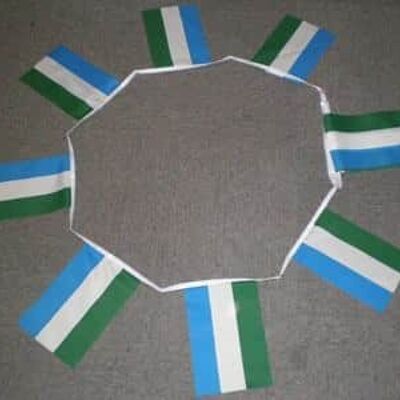 6m 20 flag Sierra Leone bunting