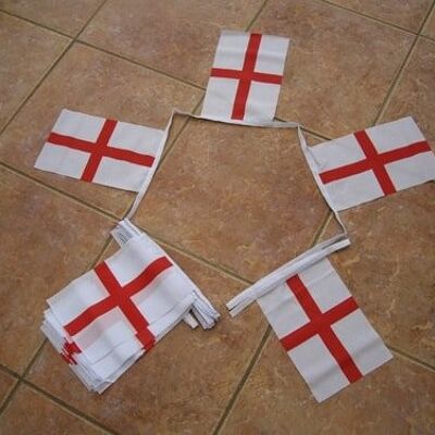 6m 20 flag St George Cross Bunting (England)
