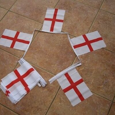 6m 20 flag St George Cross Bunting (England)