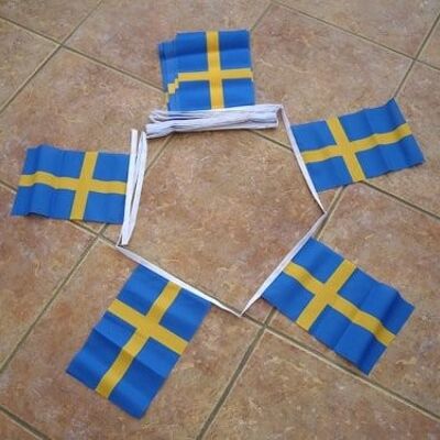 6m 20 flag Sweden bunting