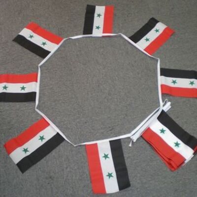 6m 20 flag Syria (2 stars) bunting