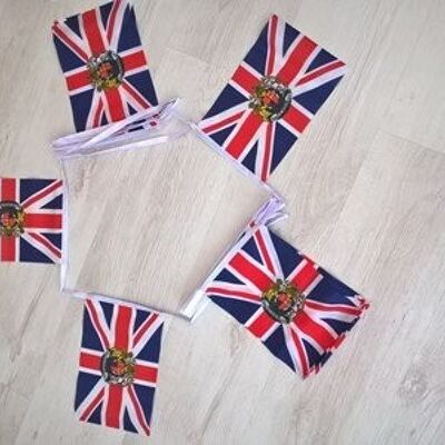 6m 20 flag Union Jack Royal Crest bunting