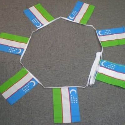 6m 20 flag Uzbekistan bunting