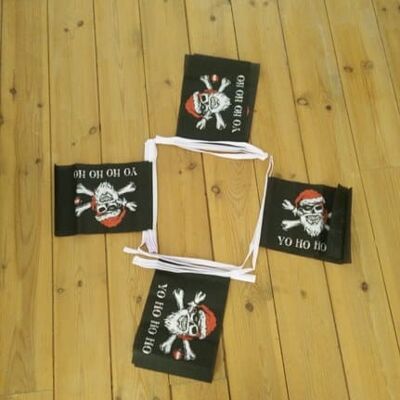 6m 20 flag Yo Ho Ho Pirate (Christmas) bunting