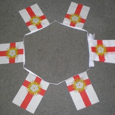 6m 20 flag Yorkshire West Riding bunting