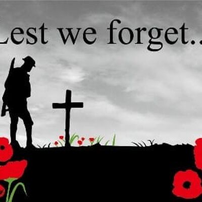 Lest We Forget 3'x2' (Remembrance Day)