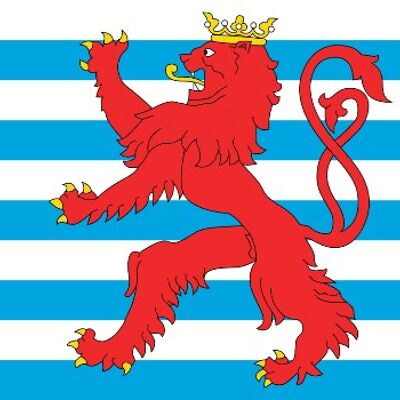Luxembourg Civil Ensign (Lion) 3'x2'