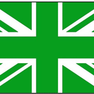 Union Jack Green 3'x2'