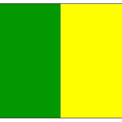 Vertical Stripe Green/Yellow 3'x2'
