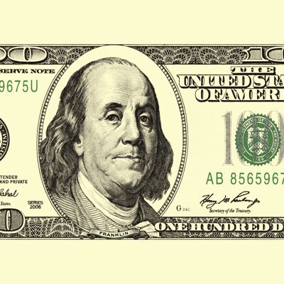 100 Dollar Note (USA) 5'x3'