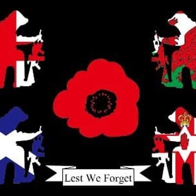 Britain Remembers 5'x3' (Remembrance Day) Lest We Forget