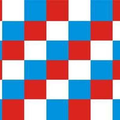 Checkered Blue/Red/White