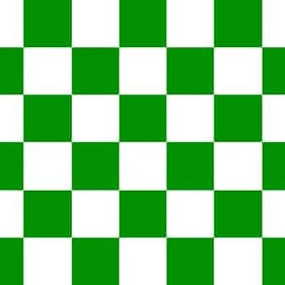 Checkered Green/White