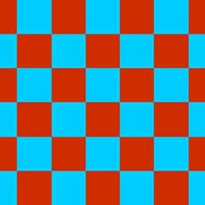 Checkered Maroon/Sky Blue