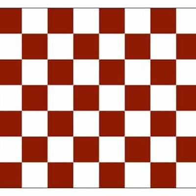 Checkered Maroon/White