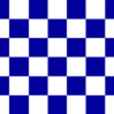 Checkered Navy/White
