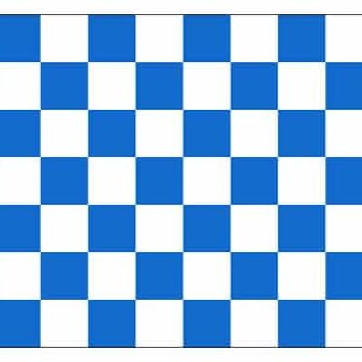 Checkered Royal/White 5'x3'