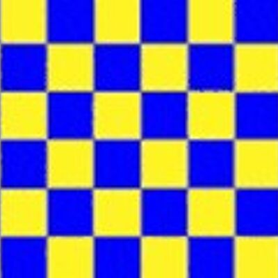 Checkered Royal/Yellow