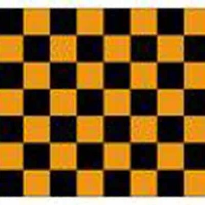 Checkered Tangerine/Black